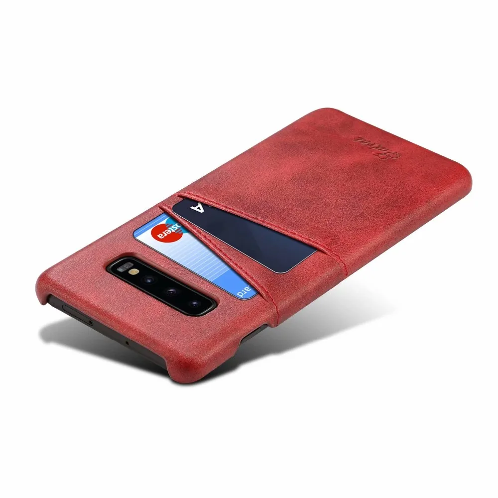 В стиле ретро из искусственной кожи чехол для samsung Galaxy S10 E/S10/S10 плюс задняя крышка чехол до середины икры зерна чехол для телефона с Отделом для карточек Защитная крышка