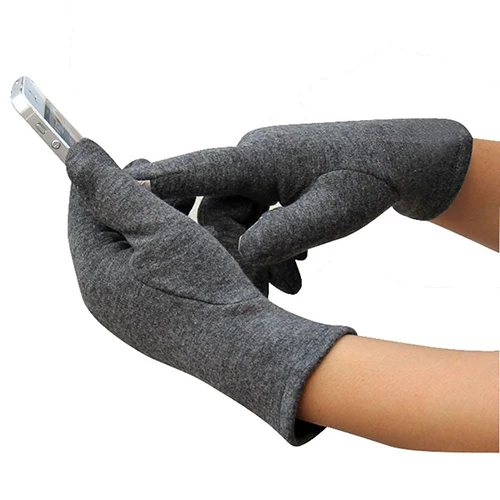 

1 Pair Women Fashion Touch Screen Winter Warm Buttons Gloves