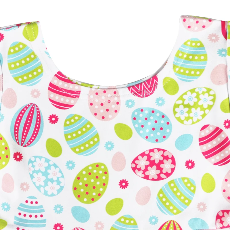 Kaiya Angel Spring Autumn New Girls Dress Sweet and Lovely Style Easter Painted Eggshell One Pcs Sell Factory Wholesell | Детская одежда
