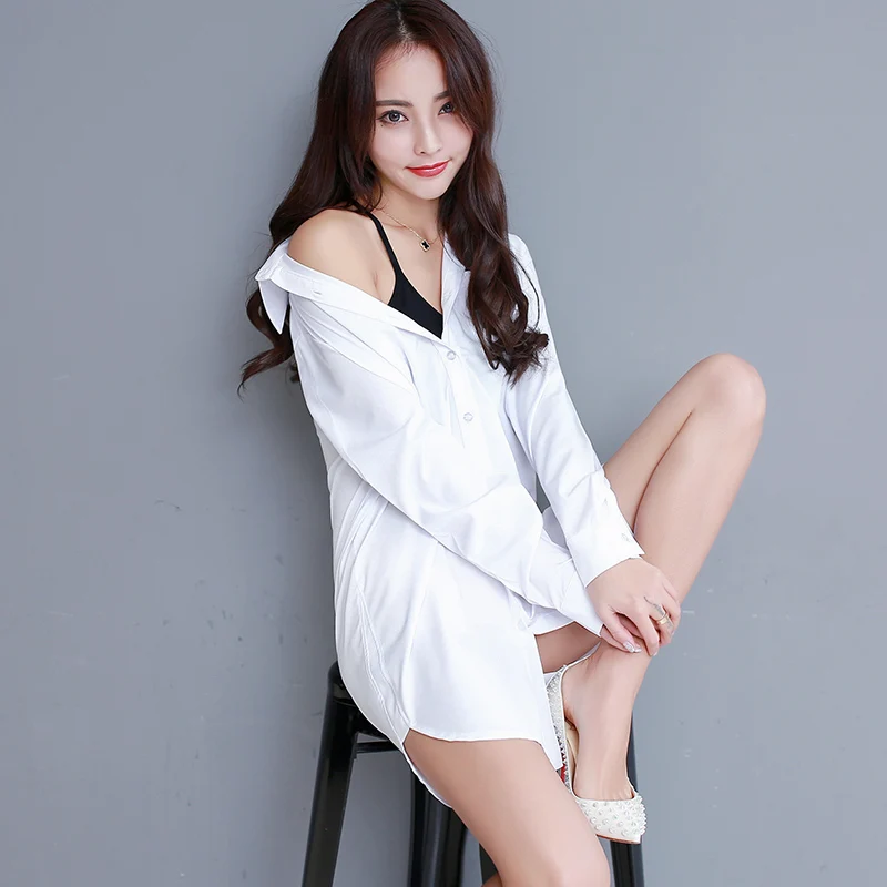 Женские блузки рубашки для женщин длинная рубашка топы размера плюс пикантные