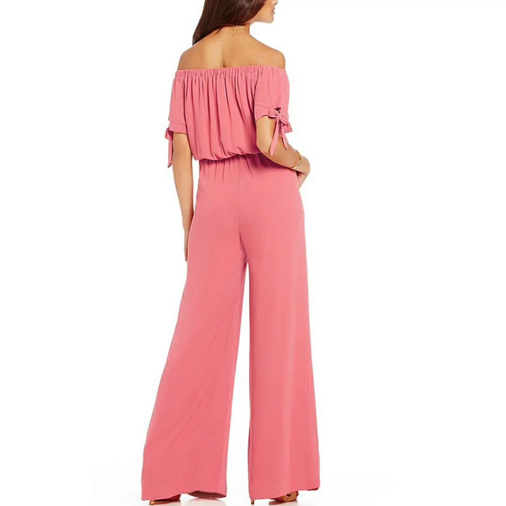 Для женщин Летний шифоновый комбинезон Комбинезоны для малышек короткий рукав с