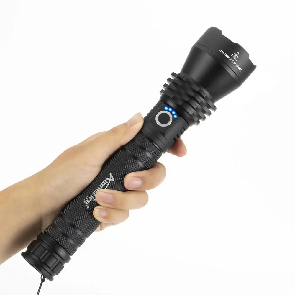 Самый мощный фонарик AloneFire H006 XHP50 светодиодный фонарь с USB и зумом тактические