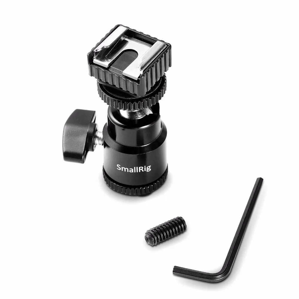 SmallRig зажим с шаровой головкой с адаптером для крепления башмака для штатива камеры светодиодный светильник Кронштейн для вспышки быстросъемный держатель 1639