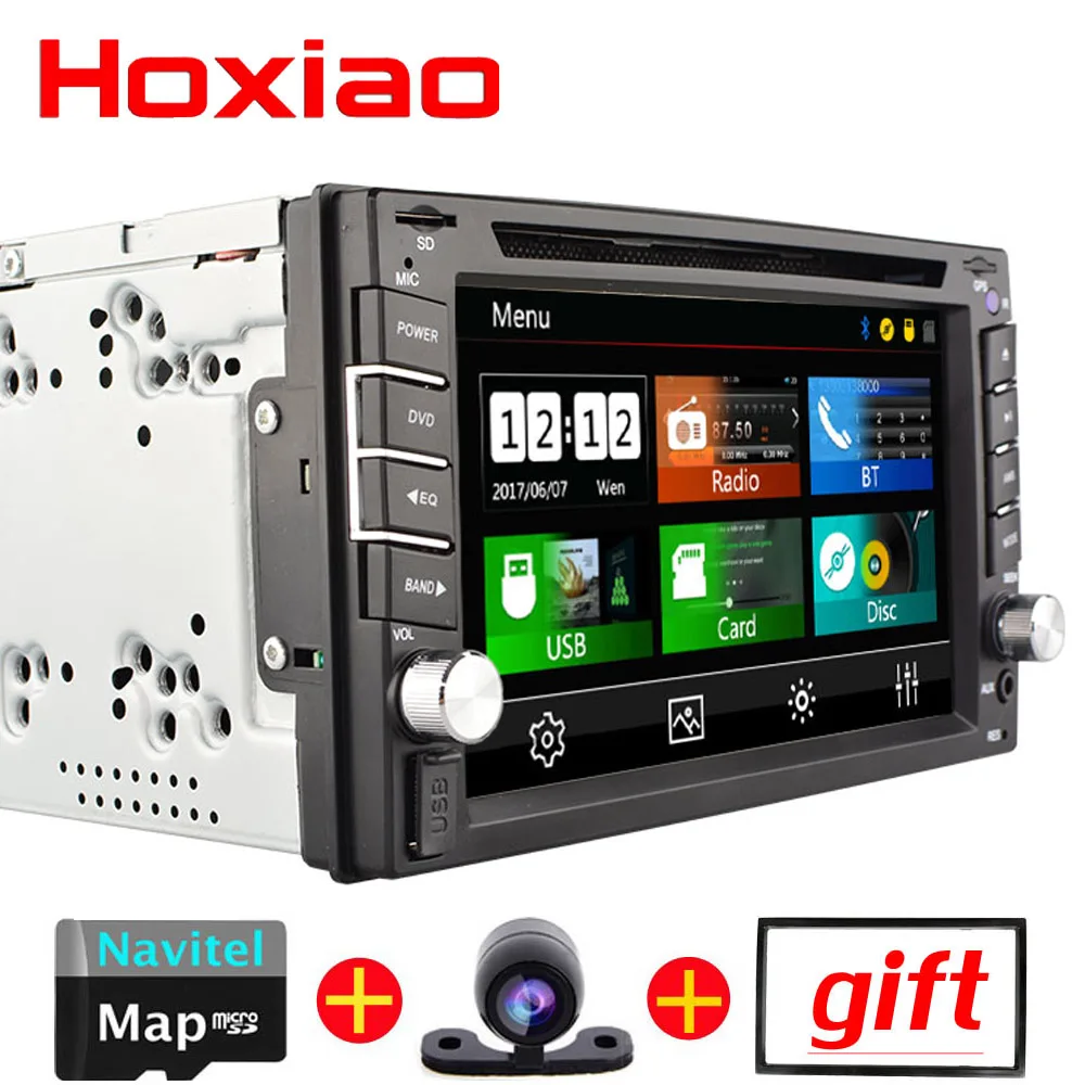 2 din Автомобильный dvd плеер Поддержка заднего вида Bluetooth USB SD радио Gps для Nissan Volkswagen