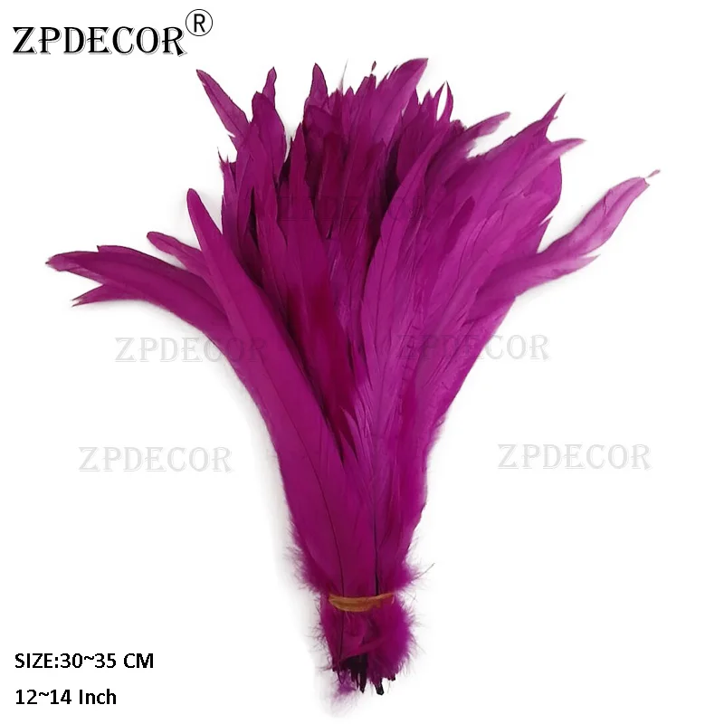 Wholesale 30-35CM Natural Rooster tail Feathers For Decoration Craft Feather Christma Diy Chicken | Дом и сад