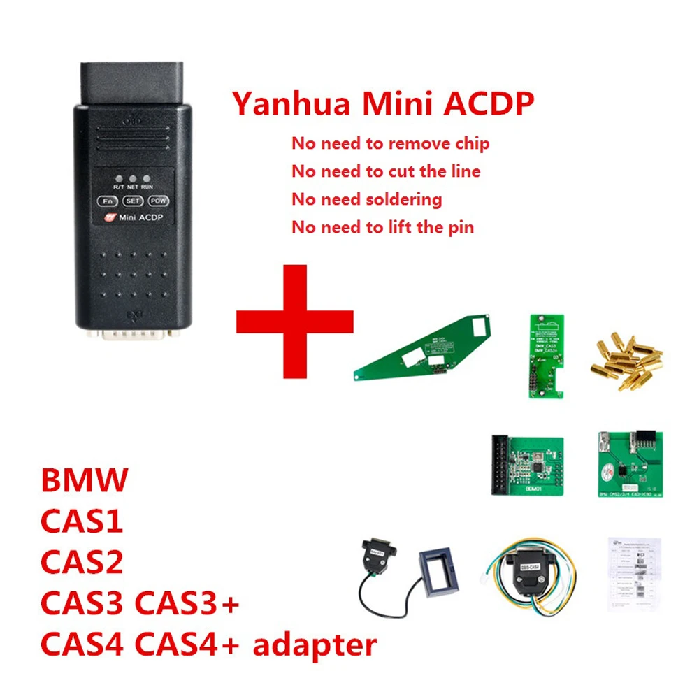 Yanhua Mini ACDP Programming master+Module1 for BMW CAS1CAS2CA3+CAS4CAS4+ Key Program/Mileage OBD no solder | Автомобили и