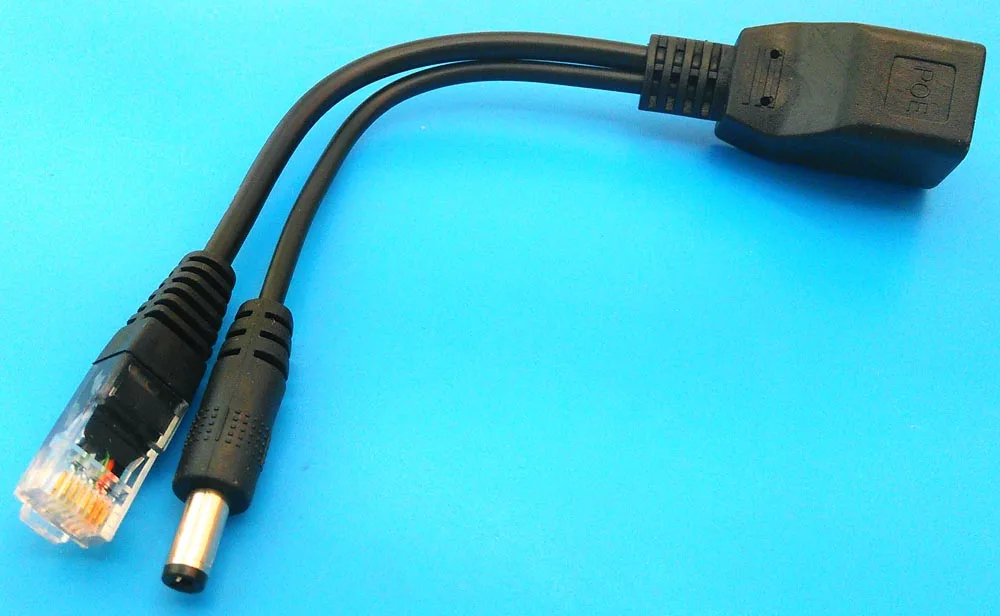 Кабель-Разветвитель rj45 Женский к Мужской dc poe для сетевого мониторинга dvi