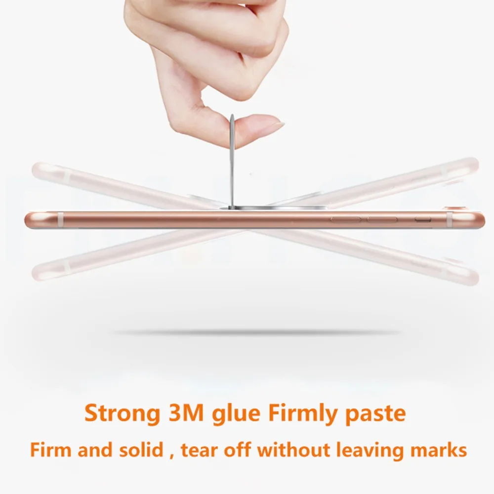 

2pcs Mobile Phone Finger Ring 180 Degree Rotatable Smartphone Stand Holder For iPhone Samsung Huawei Metal Car Mount Stand