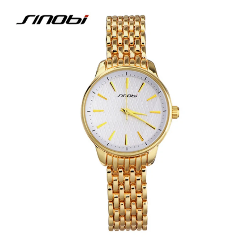 

SINOBI Luxury Silver Watch Women Watches Top Brand Women's Watches Simple Fashion Bracelet Ladies Watch Female Clock reloj mujer