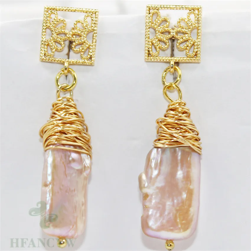 Серьги с барочным жемчугом 12-17 мм модные аксессуары для женщин | Украшения и