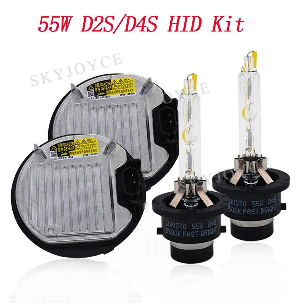Оригинальная лампа 55 Вт D2S D4S HID Kit для Toyota Lexus Автомобильная фара Супер быстрая