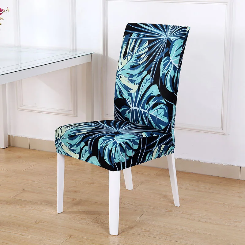 Dark Midnight Blue Chair Cover Spandex for Dining Room Stretch Seat Slipcover for Party Banquet Wedding Restaurant Home 1PC Washable News - Цвет: Dark Midnight Blue
