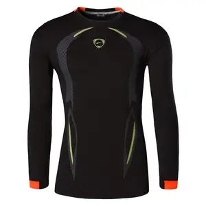 Мужская Спортивная Футболка jeansian LA184 с длинными рукавами, футболка для фитнеса и бега, размеры США