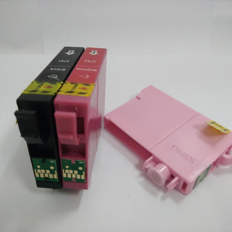 Vilaxh 5pcs T0791 Ink cartridge For Epson Stylus Photo PX660 P50 PX650 PX700W PX710W PX720WD PX730WD 1400 1410 PX810FW Printer | Компьютеры