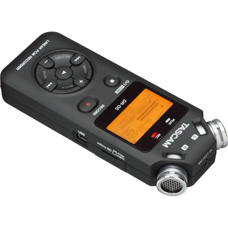 Tascam DR-05 DR-05C Портативный Ручной цифровой аудио рекордер черная версия 2 с 8 Гб sd-картой для музыкантов, учителей, прессы