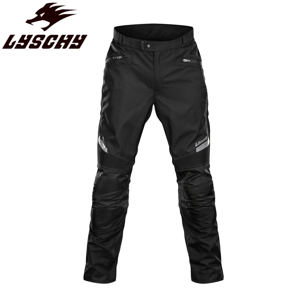 Black Pants LYSCHY Moto мотоциклетная куртка брюки для верховой езды костюм защита человека светоотражающее пальто Защита тела одежда для мужчин протектор куртки костюмы - Цвет: Black Pants