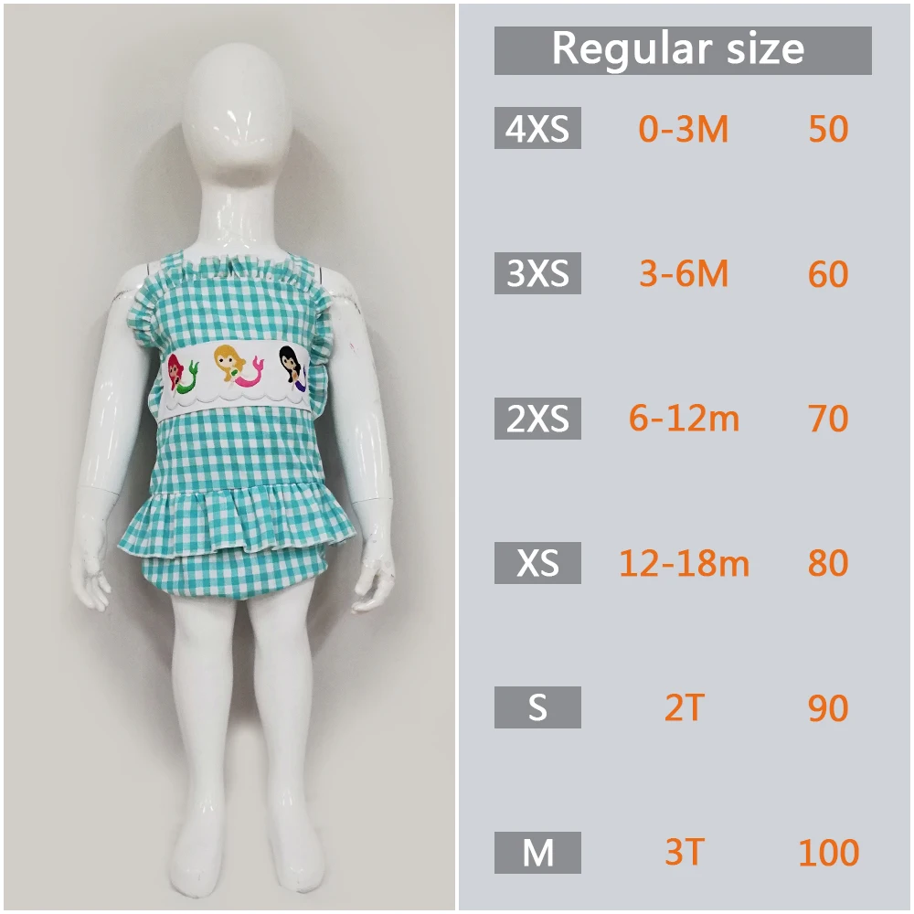 Детская одежда для девочек летнее боди малыша Детские Русалка без Рукавов Шаблон