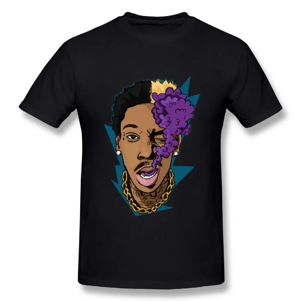 Мужские модные футболки Edongquwe черная футболка с принтом Wiz Khalifa новые крутые топы