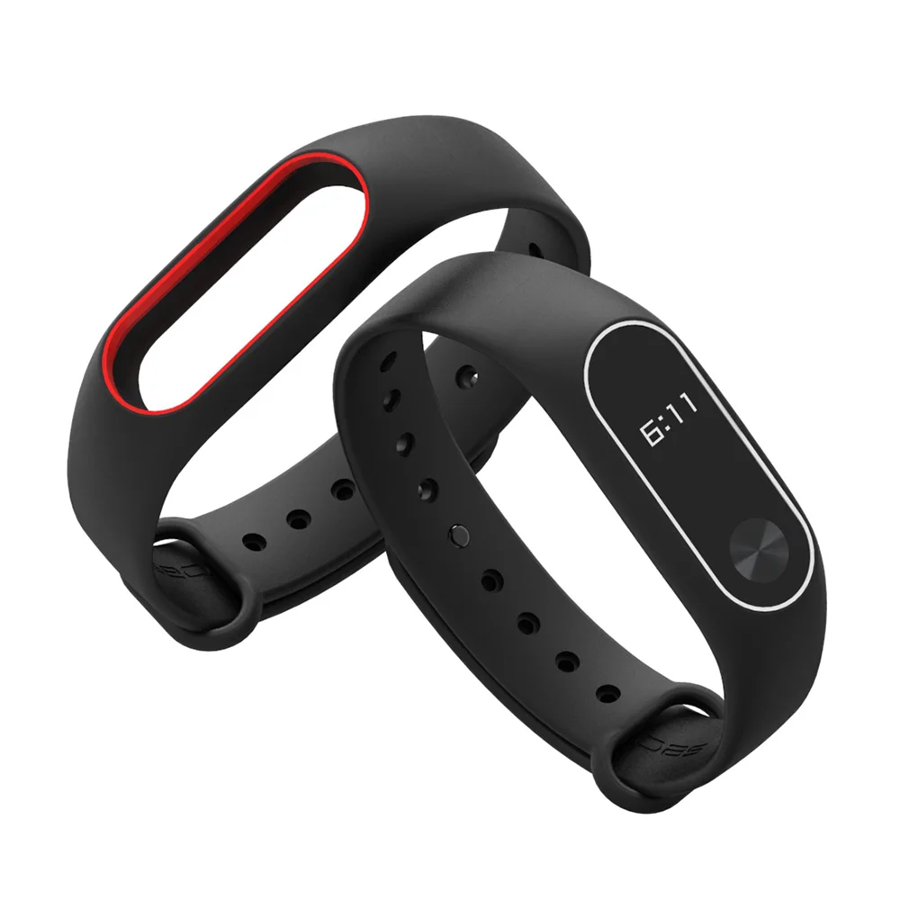 mi Band 2 бретели для нижнего белья Xiaomi mi Ремешок Браслет замена красочные силиконовые аксессуары комплект 6 шт