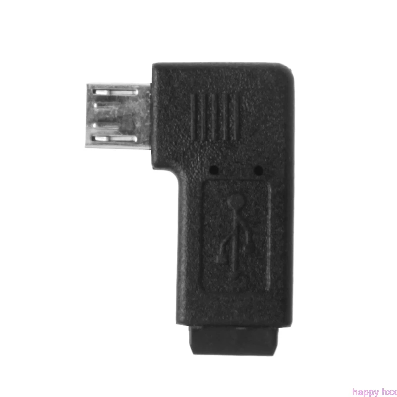 90 ° левый и правый угловой мини USB 5-контактный гнездовой адаптер синхронизации