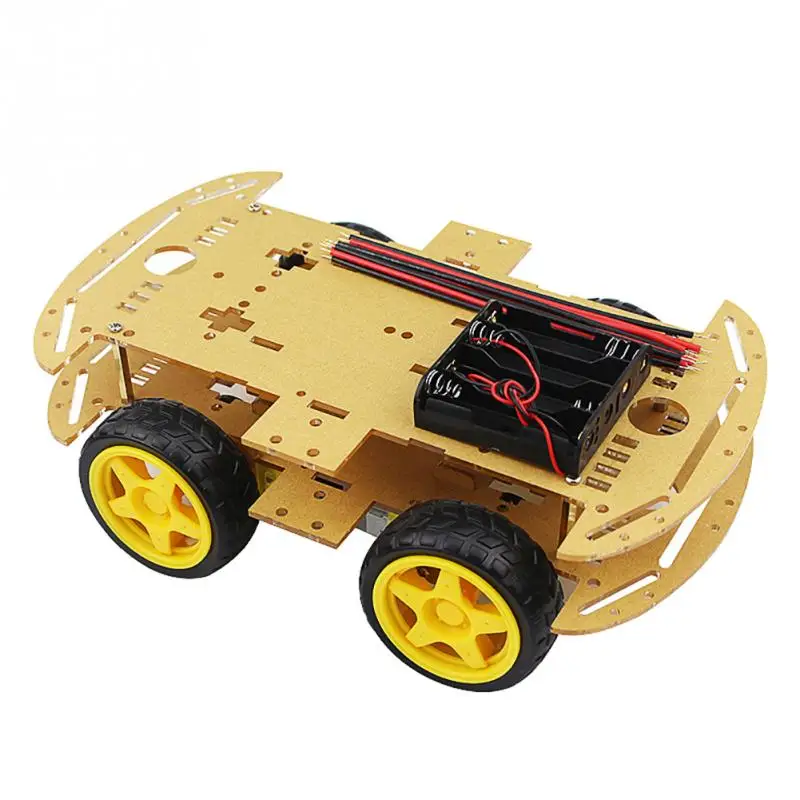 Smart Car Kit 4 колесиках умный робот шасси автомобиля Наборы для arduino Diy | Игрушки и