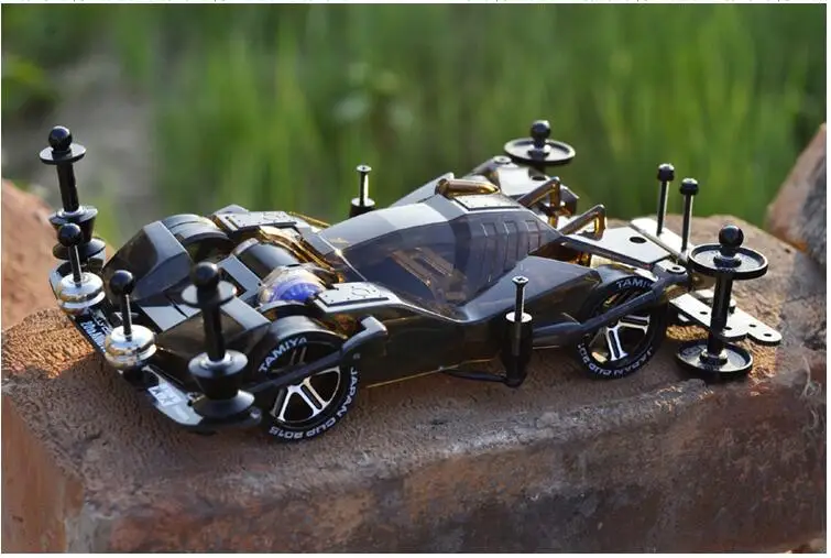 Бесплатная доставка чёрный прозрачный Tamiya Mini 4WD автомобильный FM шасси 19411 (не в