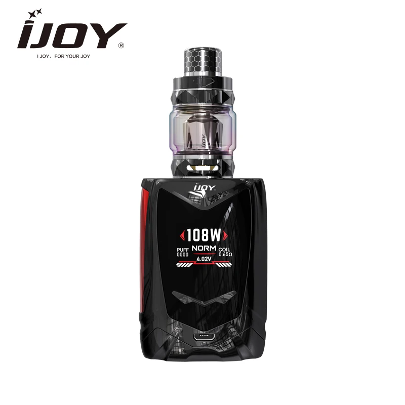 Оригинальный IJOY Мститель детский голосовой контроль TC 108 W комплект с Алмазный