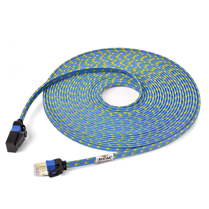 3 шт./лот 0 5 м 1 2 10 15 FTP Cat7 оплетка кабеля экранированный плоский Соединительный