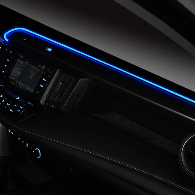 

Instrument Panel Trim Atmosphere Light For Toyota RAV4 2014 2015 2016 Interior LED Blue Dashboard Frame Light For RAV4 2017 2018