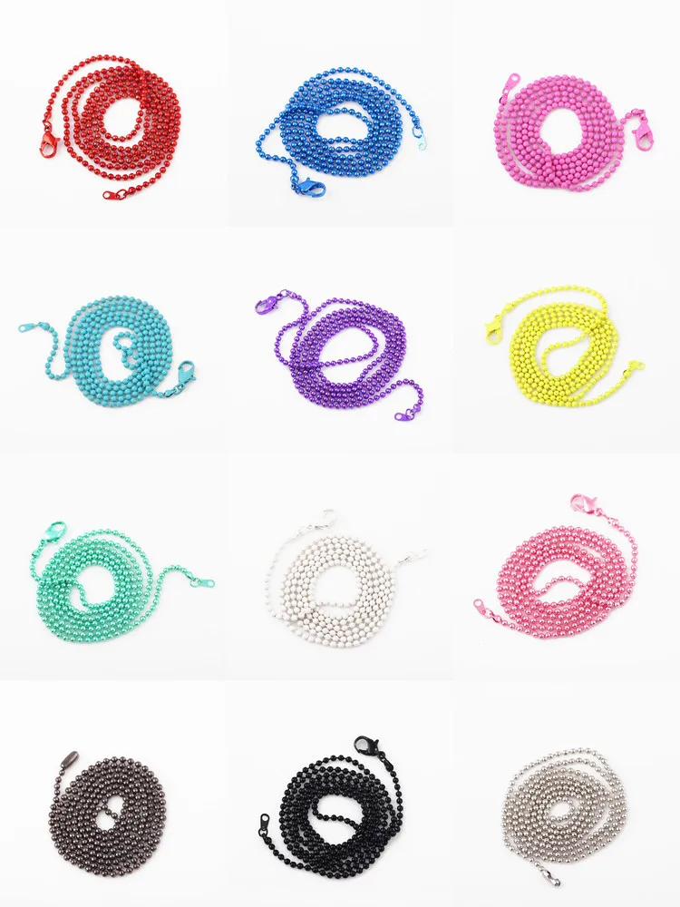 10 шт./лот ожерелье с цветными шариками женское длинное воротником массивное