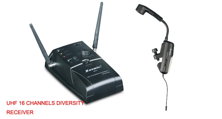 Baomic BM 6 V2 Профессиональная UHF Беспроводная система микрофона для саксофона