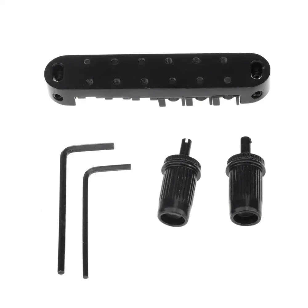 Musiclily Roller Tune-o-matic Bridge Locking Saddle for Les Paul Style Electric Guitar Black | Спорт и развлечения