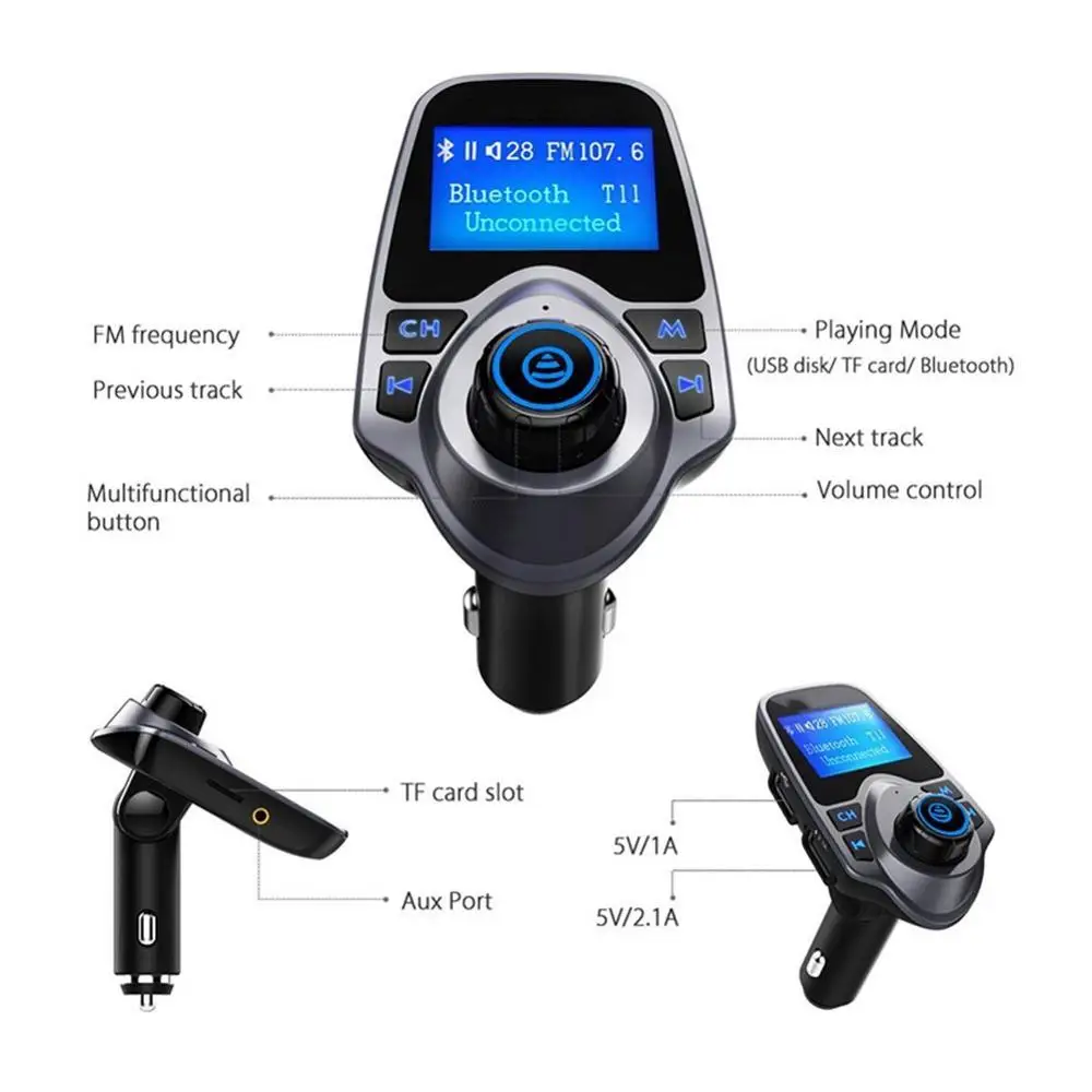 Bluetooth FM передатчик беспроводной автомобильный радиоприемник MP3 адаптер комплект