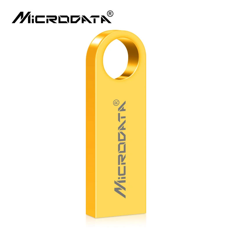 Золотой Высокое качество usb флэш-накопитель флеш-накопитель 4 GB/8 GB/16 GB/32 GB/64 GB Водонепроницаемый металлический ключ карта pendrive Memory Stick usb-диск - Цвет: Золотой