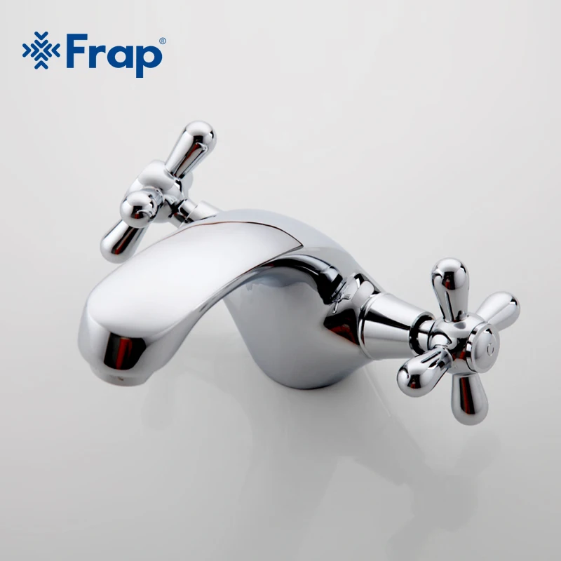 Классический серебристый смеситель FRAP для ванной комнаты раковины туалета с