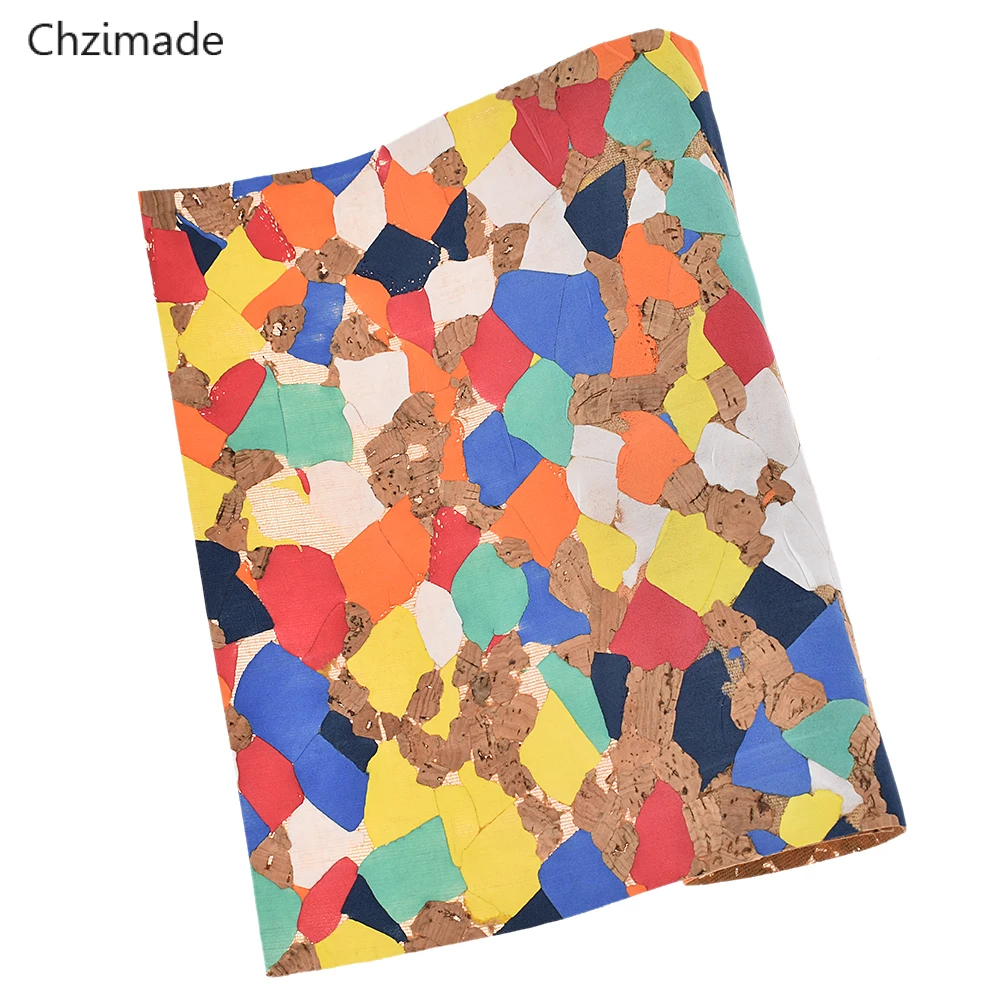 Stone 29X21cm Chzimade 1 ярд А3 А4 А5 винтажная мягкая пробковая Синтетическая кожа ткань для одежды сумки ручной работы цветочная ткань для шитья Diy ремесло - Цвет: Stone 29X21cm