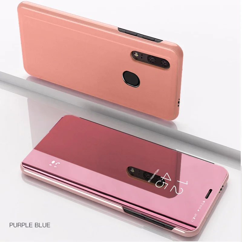 Роскошный чехол с зеркальным покрытием для телефона Xiaomi Redmi 7 Note7 7Pro кожаный