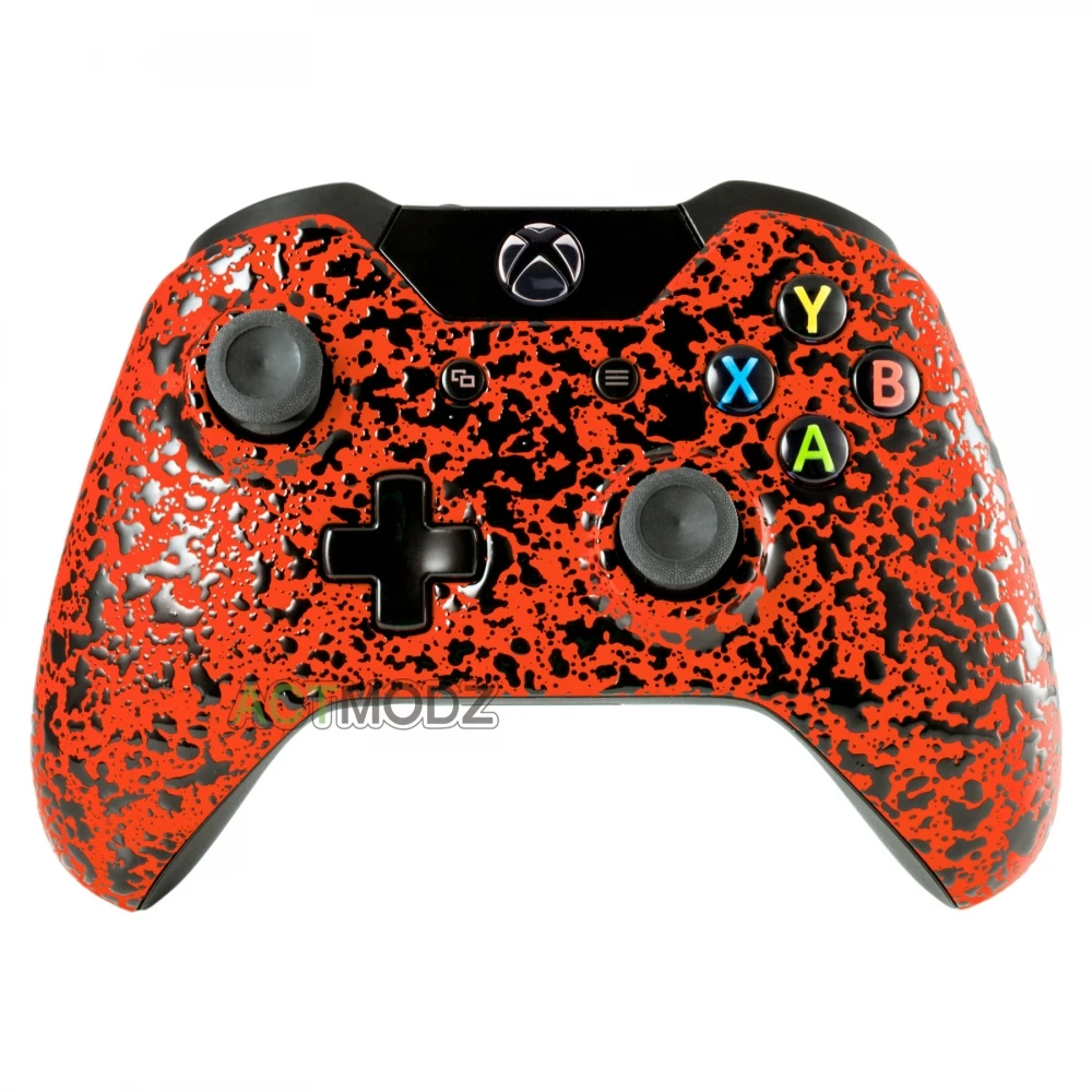

eXtremeRate Textured Orange Upper Shell Faceplate Protective Cover for Xbox One Controller