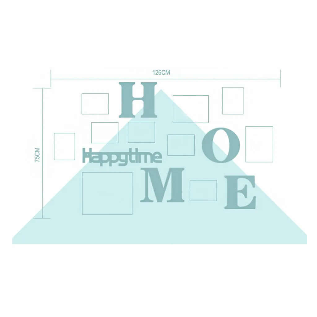 Семейная фоторамка наклейка с изображением Home настенный коллаж Декор свадьба |