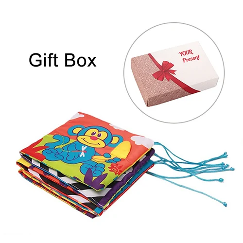 1 piece Gift box Детская кроватка бампер Детские игрушки детская книга из ткани для детей Погремушки познание вокруг мультитач красочная кровать бампер для детей игрушки 92*14 см - Цвет: 1 piece Gift box