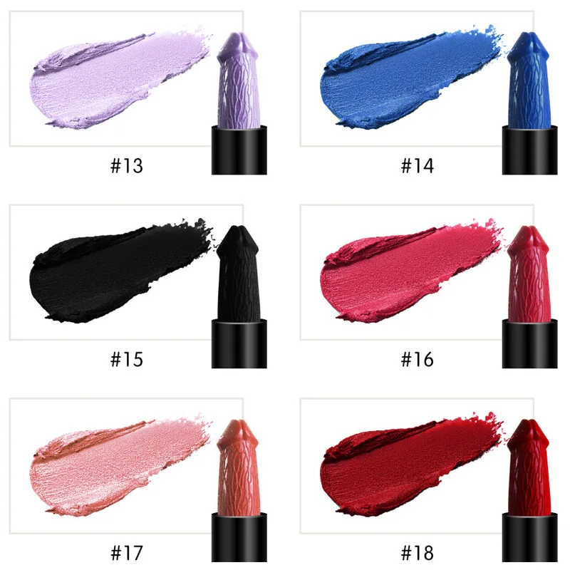

High Quality Women Matte Lipstick Waterproof Long Lasting Makeup Mushroom Head Lip Stick Cosmetics