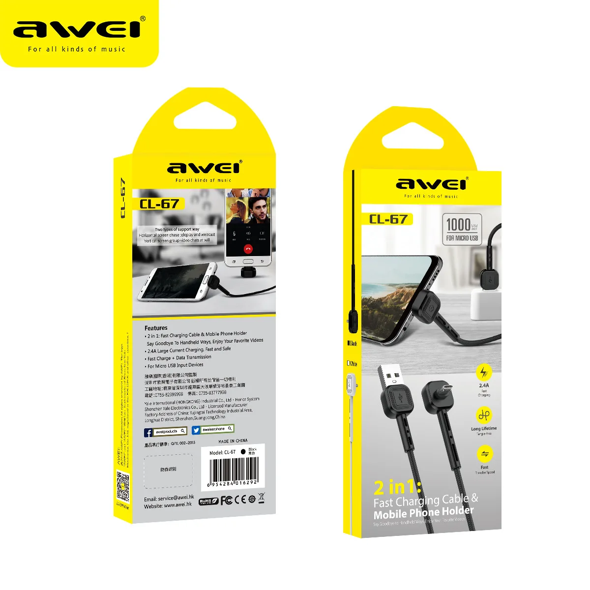 AWEI CL-67 Android USB кабель для передачи данных под прямым углом 90 градусов изогнутый кронштейн для мобильных игр