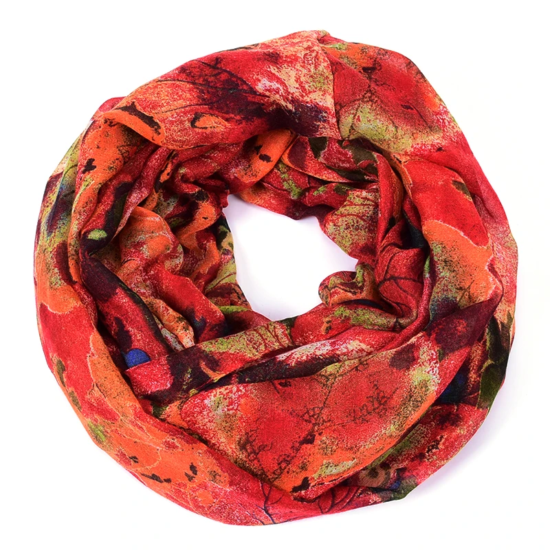 Модный стильный элегантный женский лист морщин небольшой мягкий Бесконечность