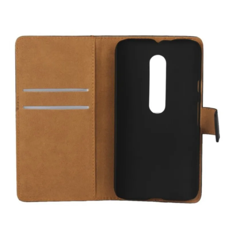 1PCS Fashion Black Genuine Leather Slot Stand Pouch Covers Case for Motorola Moto G 3rd Gen XT1552 ID Card Holder | Мобильные