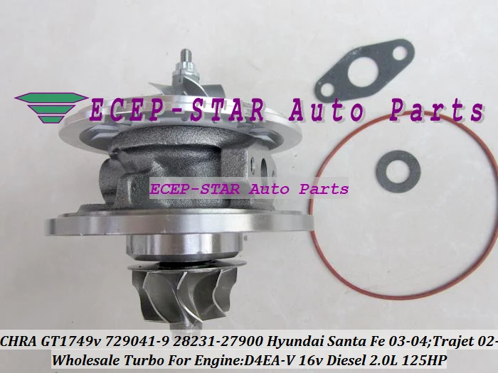 Турбокомпрессор GT1749V 729041 729041-5009S 28231-27900 для HYUNDAI Trajet Santa Fe CRDI 2003-05 D4EA-V 2.0L | Автомобили