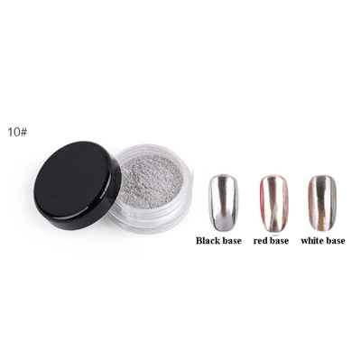 nail art glitter 10 Блестки для ногтей, художественная пудра, зеркальный блеск, пигмент, пудра, 1 г, пыль, украшения для ногтей, голографическая Хромовая, для маникюра - Цвет: nail art glitter 10
