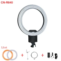 ring light cn r640 cri 95 640 led 5600k dimmable camera ring video light lamp for photography photo studio phone makeup beauty