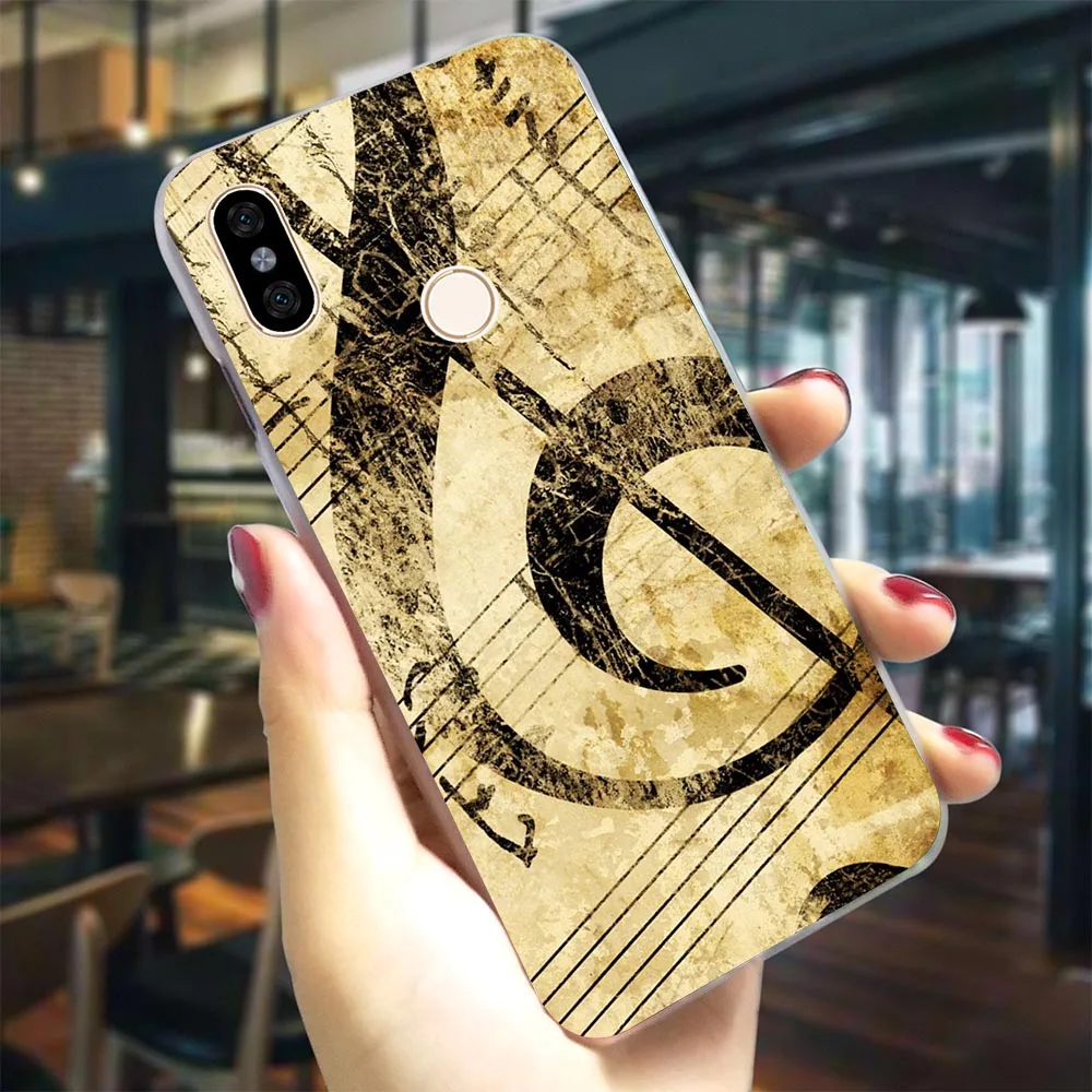 K0002805 Чехол для телефона крепление для спортивной камеры Xiao mi 8 Lite любовь старый музыкальная Партитура чехол mi A1 A2/A2 Lite mi 8/mi 8 9 SE mi x 2 S Жесткий Корпус противоударный - Цвет: K0002805