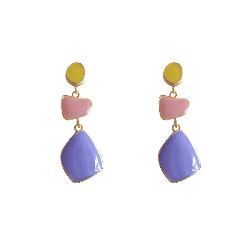 Лучшие женские корейские модные висячие серьги ZA для женщин свадебные ювелирные