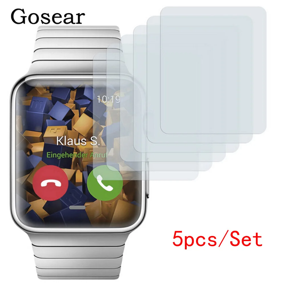 Защитная пленка для экрана Gosear 5 шт. HD Apple Watch iWatch Series 1 38 мм 42 мм|Смарт-аксессуары| |